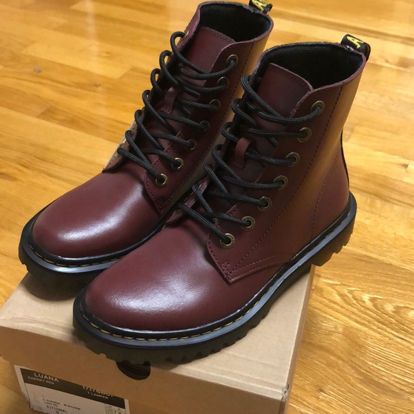 SOLD Dr. Martens Luana Cherry Red - Picture 3 of 6